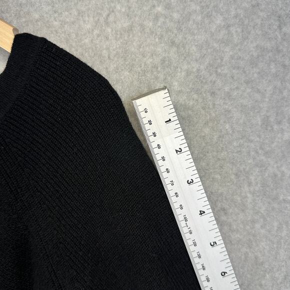 Gap Brooklyn Boat Neck Sweater Womens Small True Black Wool Blend Long Sleeve - Picture 9 of 10